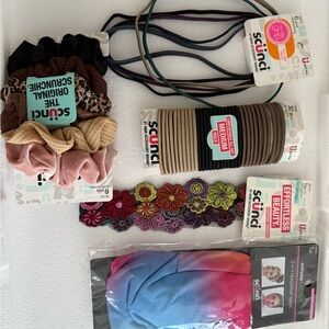 Bundle of 5 Scunci Hair Accessories – Headbands, Scrunchies & More | NEW